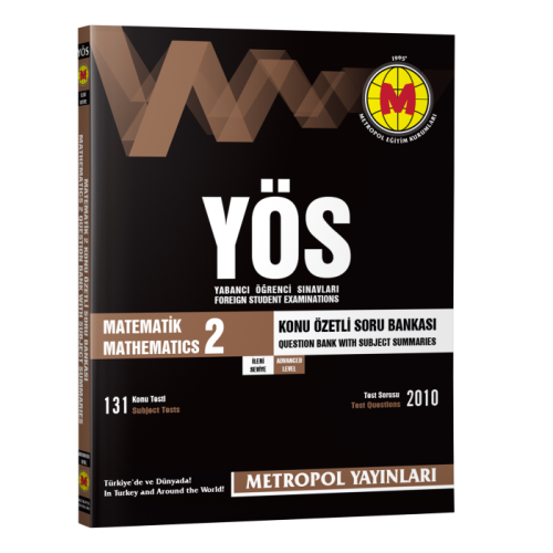 Metropol YÖS Matematik Konu Özetli Soru Bankası 2 (İleri Seviye)