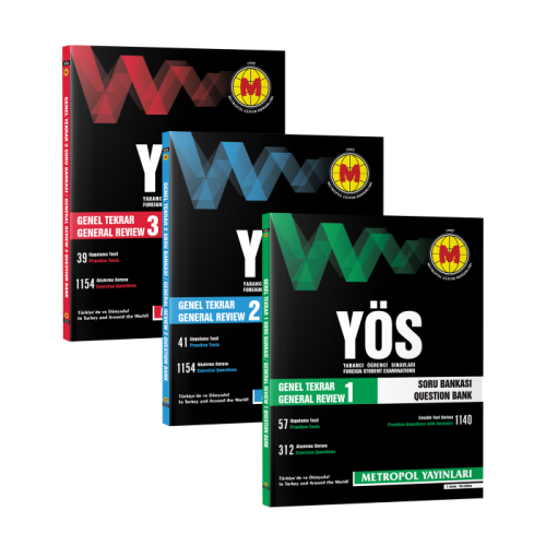 Metropol YÖS Genel Tekrar Soru Bankası Seti