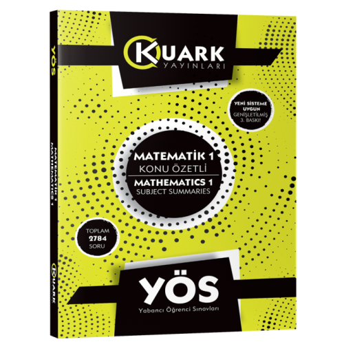 Kuark YÖS Matematik 1 Konu Özetli Soru Bankası