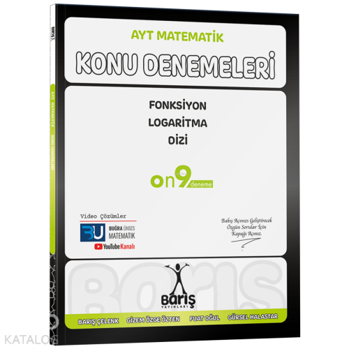 Barış AYT Matematik Fonksiyon Logaritma Dizi Konu Denemeleri