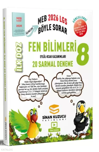 Sinan Kuzucu 8. Sınıf Fen Bilimleri İlk Doz Sarmal Branş Denemeleri 2026