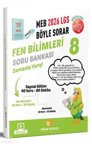 Sinan Kuzucu 8. Sınıf Meb Böyle Sorar Fen Bilimleri Soru Bankası Video Çözümlü 2026