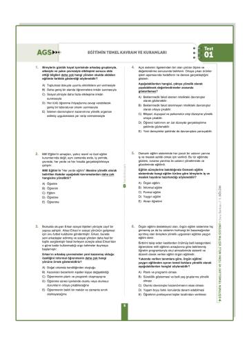 Benim Hocam AGS Eğitimin Temelleri ve Türk Milli Eğitim Sistemi Tamamı