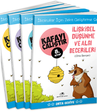 Kafayı Çalıştır Seti (4 Kitap) Zekâ Geliştirme Seti Orta Seviye 6 - 8 Yaş
