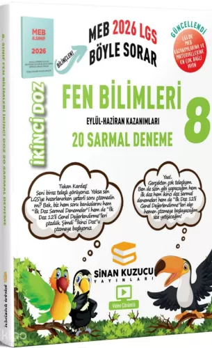 Sinan Kuzucu 8. Sınıf İkinci Doz Sarmal Fen Bilimleri 20 Sarmal Deneme 2026