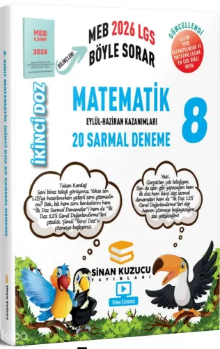 Sinan Kuzucu 8. Sınıf İkinci Doz Sarmal Matematik 20 Sarmal Deneme 2026
