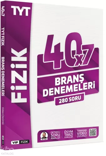 VİP Fizik TYT Fizik 40x7 Branş Denemeleri