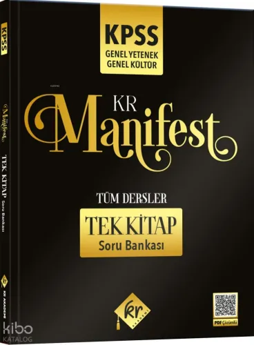 KR Akademi KPSS GY GK Manifest Tüm Dersler Tek Kitap Soru Bankası 2026