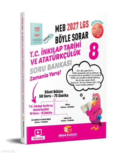 Sinan Kuzucu 8. Sınıf T.C. İnkılap Tarihi ve Atatürkçülük Soru Bankası 2027