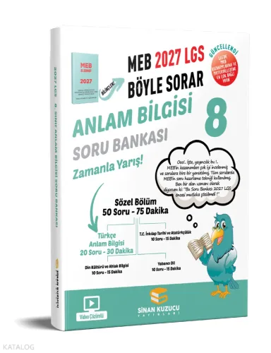 Sinan Kuzucu 8. Sınıf Anlam Bilgisi Soru Bankası 2027