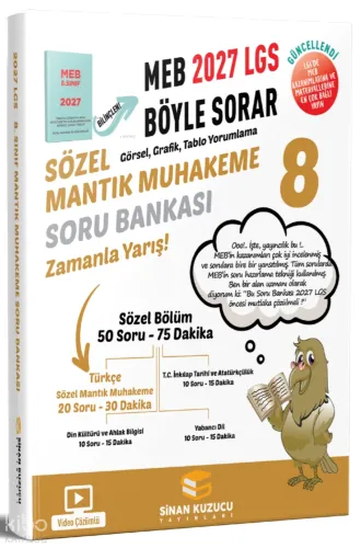 Sinan Kuzucu 8. Sınıf Sözel Mantık Muhakeme Soru Bankası 2027