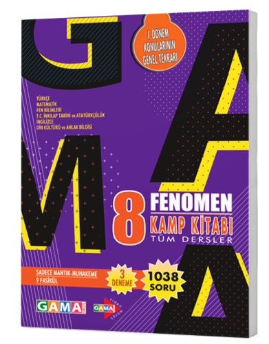 Fenomen 8. Sınıf Tüm Dersler Kamp Kitabı