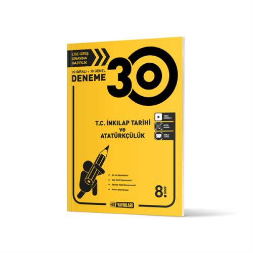 Hız 8. Sınıf T.C. İnkılap Tarihi ve Atatürkçülük 30 Deneme