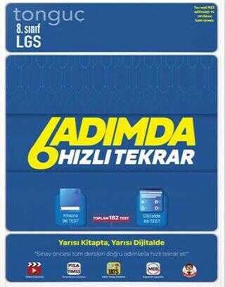 Tonguç Akademi 8. Sınıf LGS 6 Adımda Hızlı Tekrar
