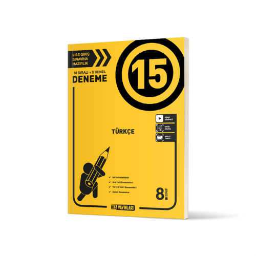 Hız 8. Sınıf Türkçe 15 Deneme