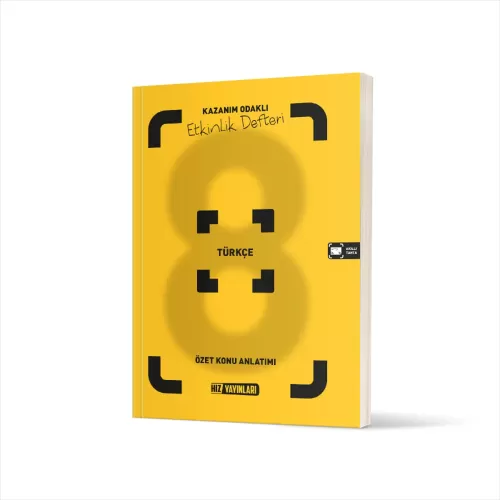 Hız 8. Sınıf Türkçe Kazanım Odaklı Etkinlik Defteri