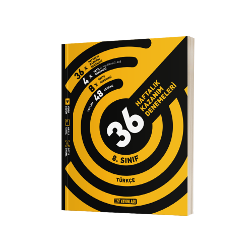HIZ 8. Sınıf Türkçe 36 Haftalık Kazanım Deneme 2024
