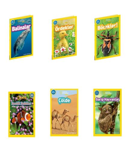 National Geographic Kids Okul Öncesi Serisi 6 Kitap