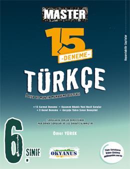 Okyanus 6. Sınıf Master Türkçe 15 Deneme