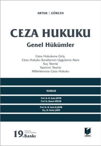 Ceza Hukuku Genel Hükümler Ciltli