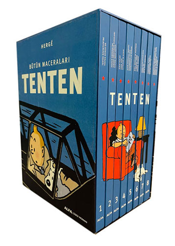 Tenten 8 Kitap Takım (Ciltli Kutulu)