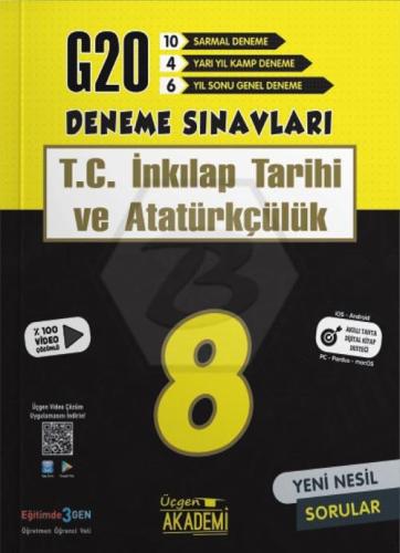 Üçgen 8. Sınıf T.C. İnkılap Tarihi ve Atatürkçülük 20 Deneme