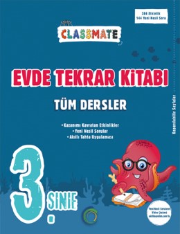 Okyanus 3. Sınıf Classmate Tüm Dersler Evde Tekrar Kitabı