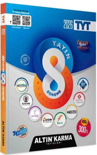 Altın Karma TYT 8 Farklı Yayın 8 Farklı Deneme 2026
