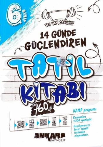 Ankara 6. Sınıf 14 Günde Güçlendiren Tatil Kitabı