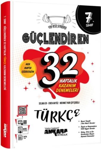 Ankara 7. Sınıf Türkçe Güçlendiren 32 Haftalık Kazanım Denemeleri
