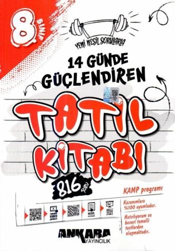 Ankara 8. Sınıf 14 Günde Güçlendiren Tatil Kitabı