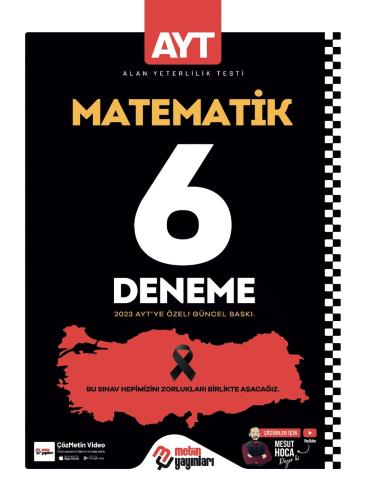 Metin AYT Matematik 6 Deneme 2023 Özel 1. Dönem