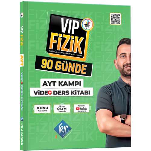 KR Akademi VİP Fizik 90 Günde AYT Kampı Video Ders Kitabı 2025
