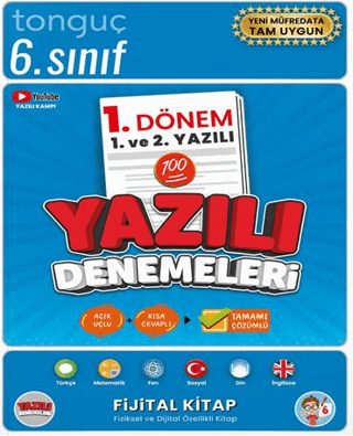 Tonguç Akademi 6. Sınıf Yazılı Denemeleri 1. Dönem 1. ve 2. Yazılı