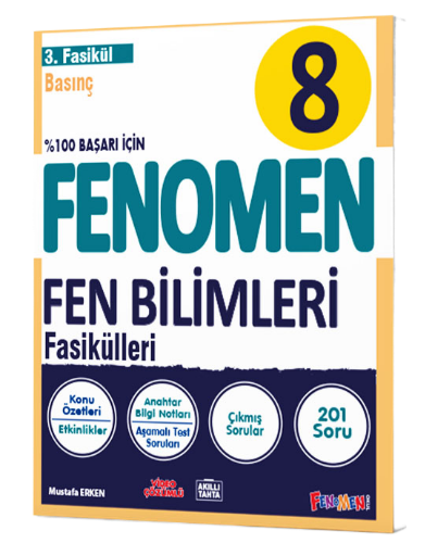 Fenomen 8. Sınıf Fen Bilimleri Basınç Fasikül 3