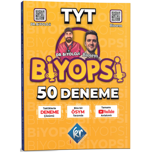 KR Akademi TYT Biyopsi 50 Biyoloji Denemesi 2023