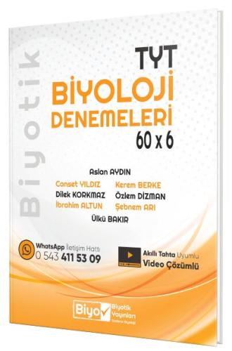 Biyotik TYT Biyoloji Biyotik 60x6 Deneme
