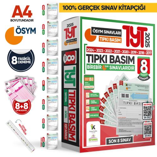 İnformal TYT ÖSYM Çıkmış Soru Tıpkı Basım 8 Türkiye Geneli Dijital Çözümlü Deneme Paketi 2025