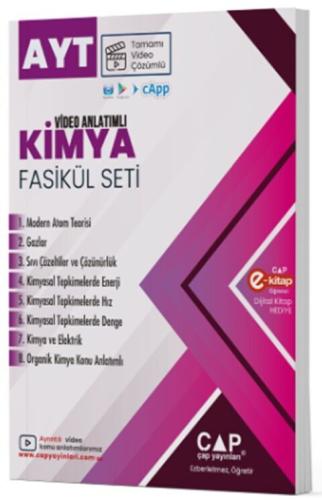 Çap AYT Kimya Video Anlatımlı Fasikül Seti