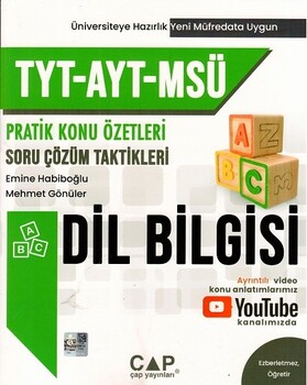Çap TYT AYT MSÜ Dil Bilgisi Pratik Konu Özetli Soru Çözüm Taktikleri