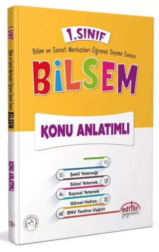 Editör 1. Sınıf Bilsem Konu Anlatımlı 2025