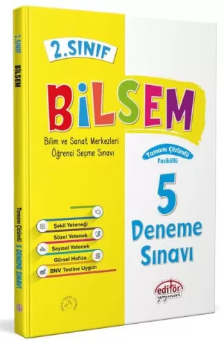 Editör 2. Sınıf Bilsem 5 Deneme Sınavı 2025