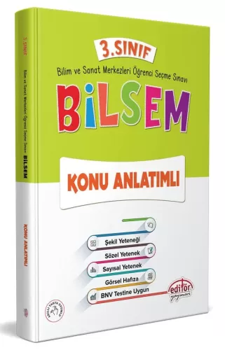 Editör 3. Sınıf Bilsem Konu Anlatımlı 2025