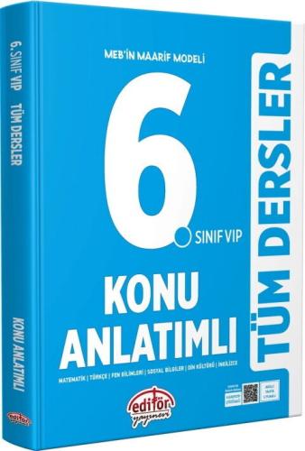 Editör 6. Sınıf VIP Tüm Dersler Konu Anlatımlı 2026