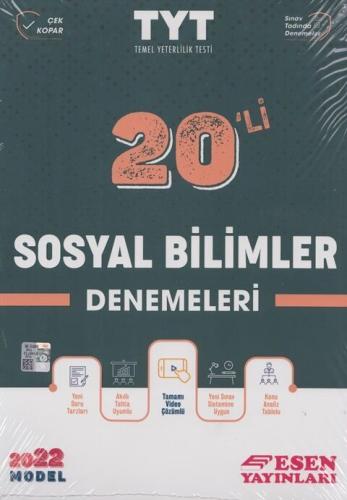 Esen TYT Sosyal Bilimler 20 Deneme