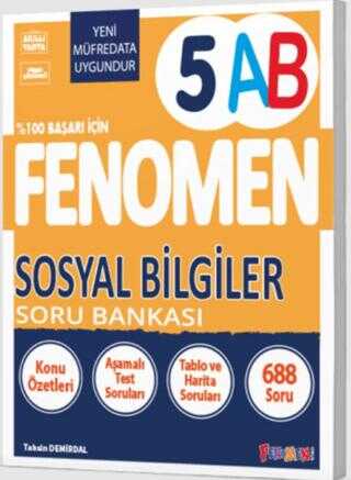 Fenomen 5. Sınıf Sosyal Bilgiler Soru Bankası AB 2026