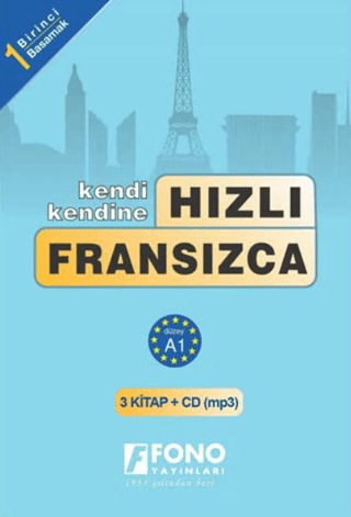 Fono Hızlı Fransızca 1. Basamak (3 Kitap + 3 CD)