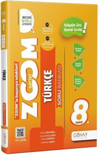 Günay 8. Sınıf Türkçe Zoom Soru Bankası