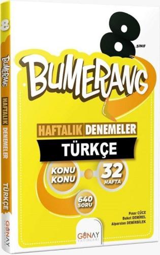 Günay 8. sınıf Bumerang Türkçe 32 Haftalık Denemeleri