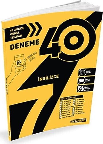 Hız 7. Sınıf İngilizce 40 Deneme